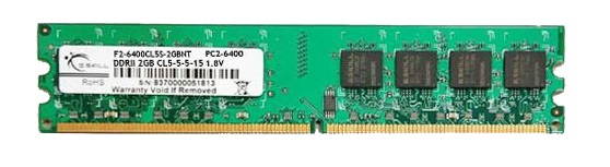 Memria RAM Gskill Value DDR2 2GB 800MHz CL5 1